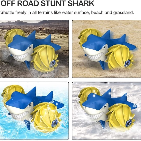 TuKIIE 2.4 GHz Remote Control Boat Amphibious Remote Control Car for Kids All Te - Picture 6 of 13